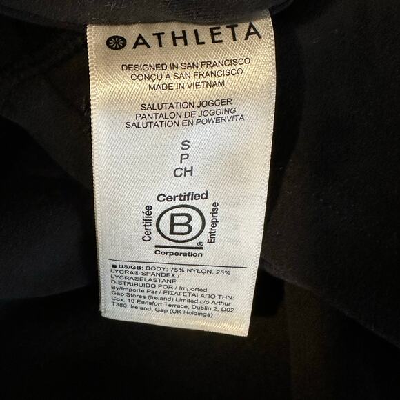 Athleta Salutation Jogger In Powervita Women’s Small- Black Nylon - Picture 11 of 12